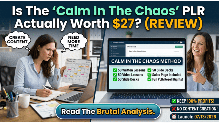 Calm In The Chaos Method Review: PLR Bundle Worth Buying in 2026?
